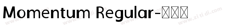 Momentum Regular字体转换